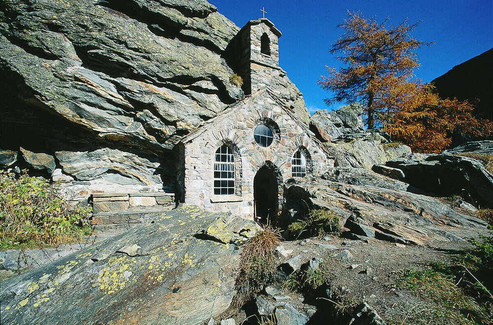 Felsenkapelle Die Felsenkapelle im Gschlösstal in Osttirol