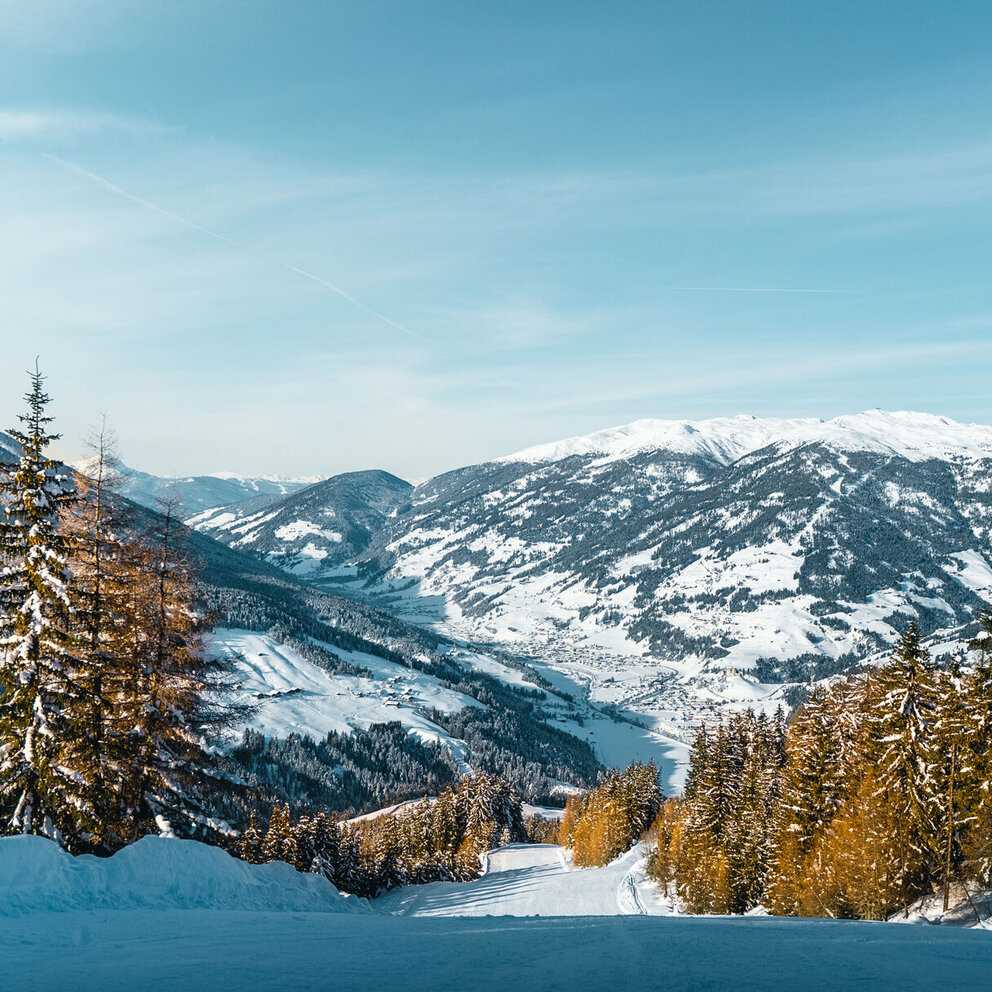 Skifahren in Kartitsch Jänner Majestätische Aussicht beim Skifahren in Kartitsch
