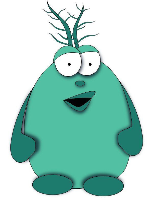 WALU der Wasserfloh Ein Bild von "WALU" dem Wasserfloh, welcher als Maskottchen des Wassermythos Ochsenlacke dient.