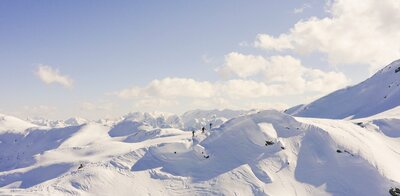 Skitour Anstieg in Villgraten