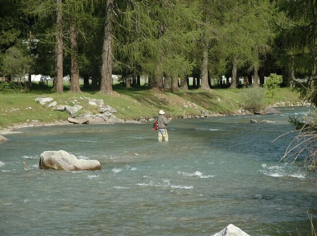 Der Talfluss im Defereggental die Schwarzach Der Talfluss im Defereggental die Schwarzach