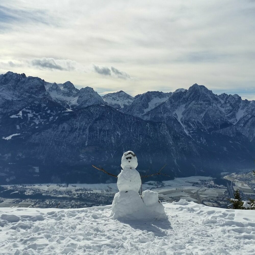 Schneemann am Zettersfeld