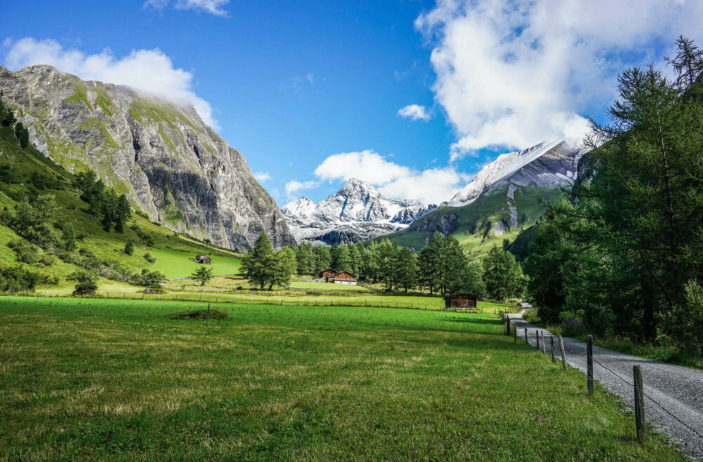 Kals am Großglockner Blick auf Großglockner vom Lucknerhaus aus.
