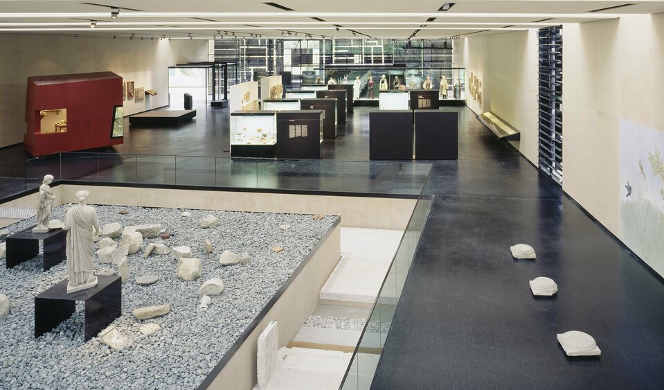 Museum Aguntum Schauraum des archeologischen Museums Aguntum in Dölsach