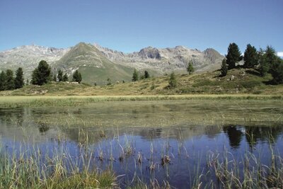 Hirschbichl Blick auf den Bergsee "Plancklacke" am Hirschbichl in St. Jakob i. D..