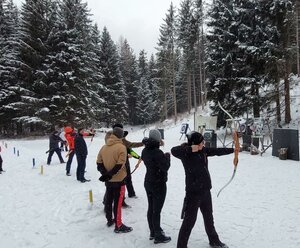 Wintergames in Hood Wood