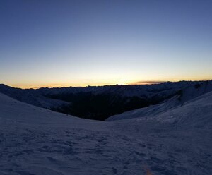 Schneeschuh Sunset Tour auf die Glorer Hütte